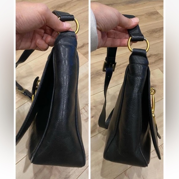 Gucci Black Shoulder Bag with Red and Green Stripe - Picture 7 of 16